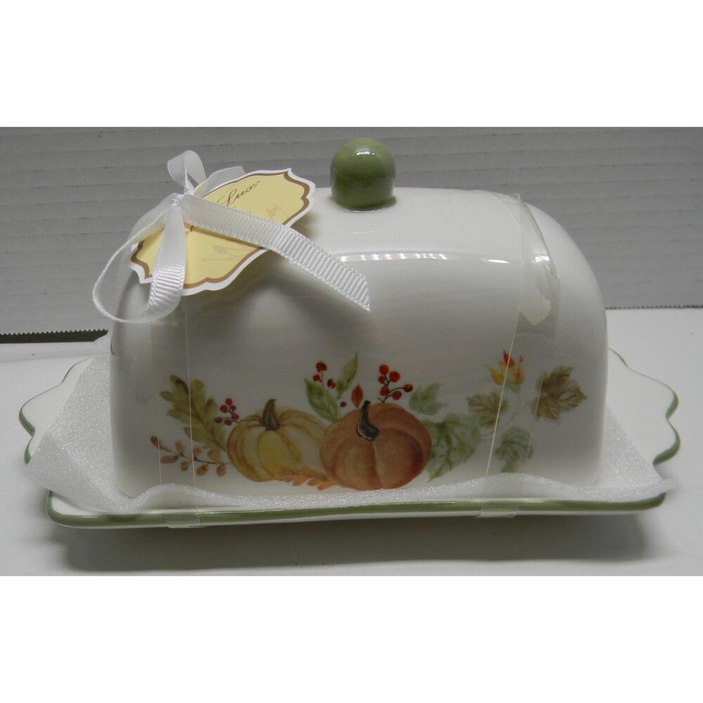 Lot of Fall Decor Coasters Pumpkin Salt Pepper Butter Dish Thanksgiving NWT - Picture 4 of 5